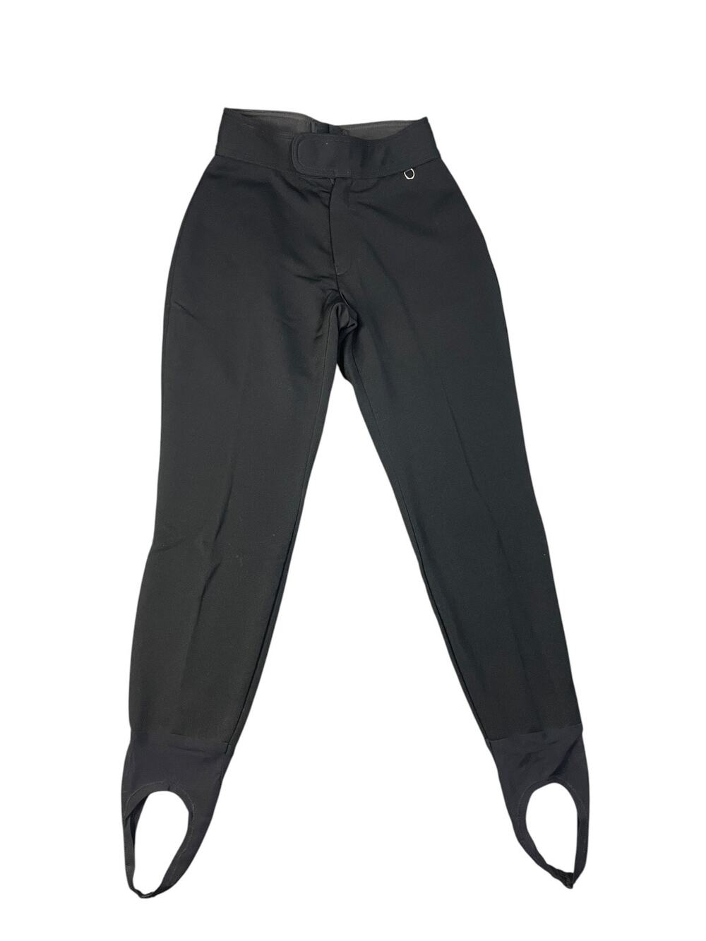 Vintage Schoeller Women’s Black 8 Regular Made In USA Ski Pants With Stirrups